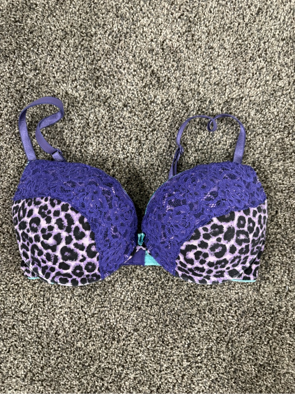 H&M Purple Lace & Lavender Leopard Bra